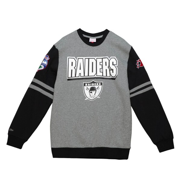 Mitchell & Ness Pánská mikina Oakland Raiders NFL All Over 2.0 Crew Fleece Velikost: S