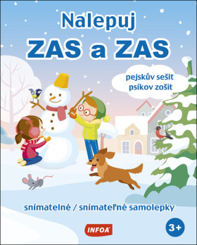 Nalepuj ZAS a ZAS Pejskův sešit / psíkov zošit snímatelné / snímateľné samolepky