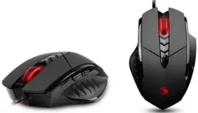 A4tech BLOODY V7 Core2 s kovovýma nožičkama / herní myš / 3200DPI / HoleLess / 160KB paměť / černá (V7M)