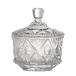 Bloomingville Skleněná dóza Ninya Clear 460 ml, čirá barva, sklo