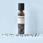 Nicolas Vahé Mix černého a bílého pepře 160 g, černá barva, čirá barva, sklo