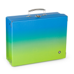 Kufřík lamino hranatý A4 Oxy Ombre Blue-green