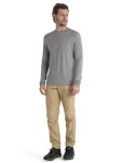 ICEBREAKER Mens Merino 125 Cool-Lite™ Sphere III LS Tee, Metro Heather velikost: L