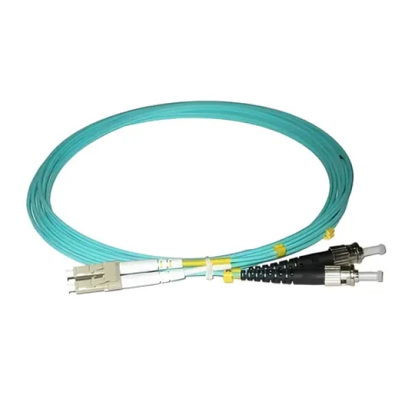 XtendLan FO patch LC-ST / Optický patch kabel / 5 m / Multimode 50/125 OM3 / Duplex / LS0H (FOP-LCST-D-5-50-OM3)