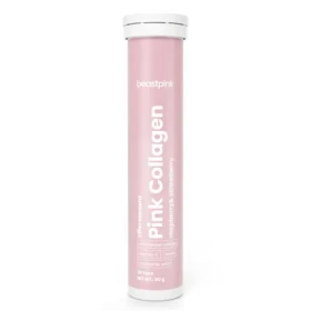 Šumivý Pink Collagen - BeastPink (jahodová malina, 20 tab.) (93724-2-20tab-strawberryraspberry-01)