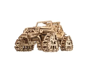 Ugears 3D dřevěné mechanické puzzle Pásové terénní vozidlo