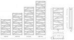 HOPA - Koupelnový radiátor TRICK černá barva - Barva radiátoru - Černá, Rozměr radiátoru - 530 × 1517 mm, výkon 704 W, Typ připojení - Středové 50 mm RADTRK501531SP