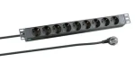EFB EK631DE.1 černá / PDU / 19" 1U / 9x Schuko zásuvka / bez vypínače / 2 m kabel (EK631DE.1)