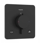HANSGROHE - Ecostat Comfort Q Termostatická baterie pod omítku, pro 2 spotřebiče, matná černá 33717670