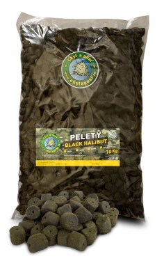 Chyť a pusť Pelety BLACK halibut 10kg - 15mm,Chyť a pusť Pelety BLACK halibut 10kg - 15mm