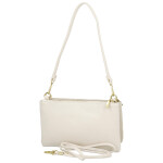 Stylová dámská semišová kabelka na rameno Amanda, béžová