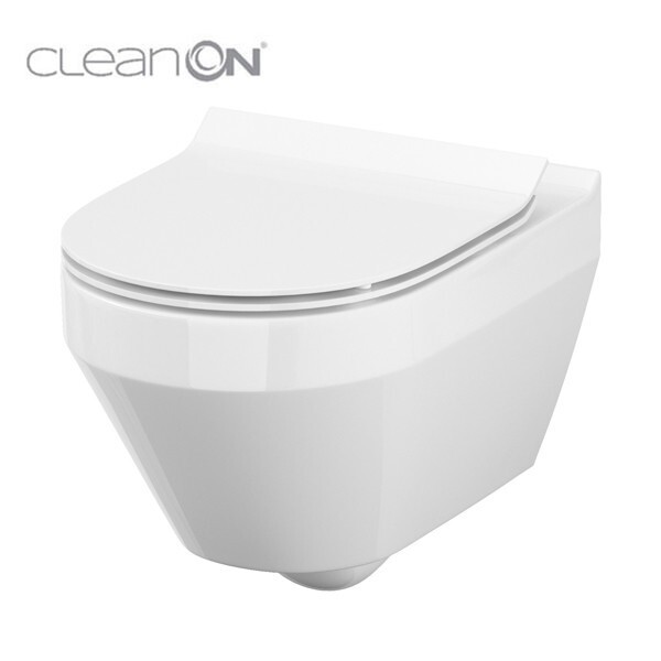 GEBERIT DuofixBasic s matným tlačítkem DELTA21 + WC CERSANIT CLEANON CREA OVÁL + SEDÁTKO 458.103.00.2 21MA CR1