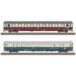 Roco 74030 3dílná sada průběžných vozů ICE 1 Redesign 2005 značky DB-AG Třída 1, třída Avmz 801.0, třída 2, třída Bvmz 8