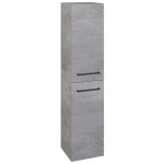 Dřevojas - Vysoká skříň s košem na prádlo DOS SVD2K 35 - D01 Beton / Úchytka T06 / D01 Beton / Pravé 210519HP