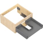 MEXEN - Box-A skříňka pro umyvadlo 50, 1 šuplík, dub 91AX0-0500-235-1-81