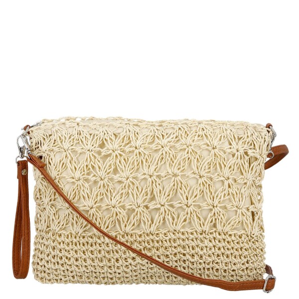 Stylová dámská crossbody kabelka Akita, béžová
