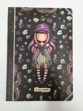 Mar Mar Mar Mar, Santoro Gorjuss, školní sešit 544, linkovaný, A5, mix motivů, 1 ks Motiv: Číslo 3