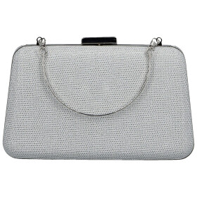 Módní dámské psaníčko Michelle Moon Rixa, stříbrné