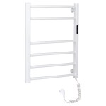 CERANO Elektrický sušák ručníků Luca, s displejem - 97 W - bílá lesklá - 660x550 mm
