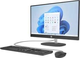 HP 24-cr0905nc AiO černá / 23.8" FHD / AMD Ryzen 5 7520U / 16GB / 512GB SSD / AMD Radeon / W11H (B28BVEA#BCM)