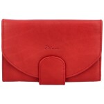 Kožená peněženka se zápinkou Alex, červená