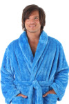 Pánský župan Jack extra nadměr nadměr Sky Blue nadměr 4XL