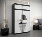 Šatní skříň Abi Bo s nástavcem Barva korpusu: Dub artisan, Rozměry: 250 cm, Dveře: Dub artisan