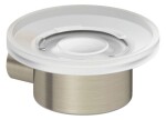 KLUDI - Vela R Mýdlenka s držákem, sklo/kartáčovaný nikl 58985N5