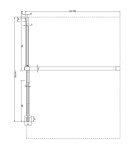 RAVAK - Roll Sprchová stěna Walk-In 120x195 cm, černá/čiré sklo X9WVG0300Z1