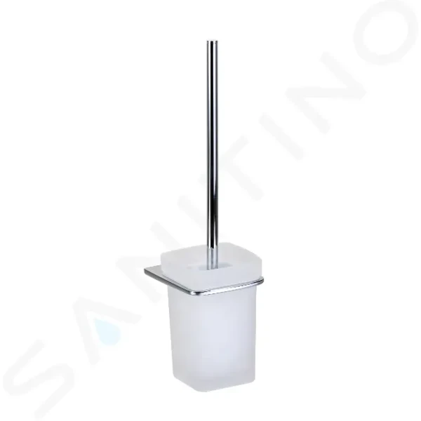 Kielle WC štětka nástěnná s držákem, matné sklo/chrom 40518000