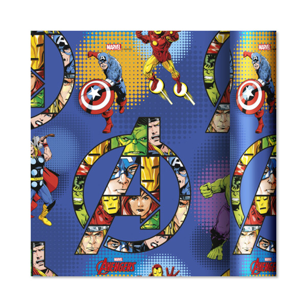 Dárkový papír - role 2 m × 70 cm - Marvel na modré - Albi