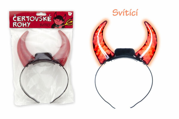 Rohy čertovské svítící