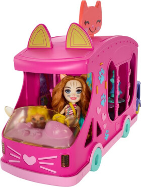 Enchantimals kočičí módní obchod na kolech herní set - Mattel Enchantimals