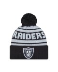 New Era Pánská zimní čepice Las Vegas Raiders NFL Pom Wordmark