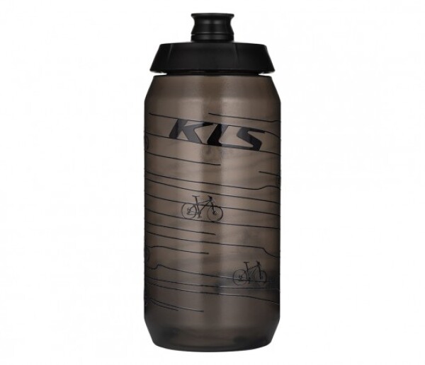 Cyklistická láhev KOLIBRI Transparent Black 550ml