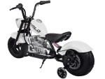 Mamido Dětská elektrická motorka Chopper 24V bílá
