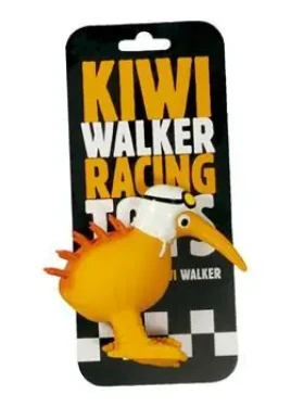 KIWI WALKER Racer bílá helma / Hračka pro psy / Latexová pískací / 10,5 cm (LTX-016)