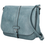 Trendy dámská koženková crossbody kabelka Relinda, džínově modrá