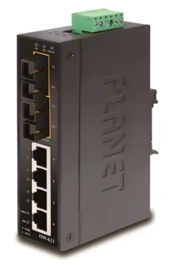 Planet ISW-621 / Switch průmyslový / 4x 10/100 RJ-45 / 2x 100FX MM SC / DIN / -10 až 60°C (ISW-621)