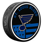 Mustang Puk St. Louis Blues NHL American Flag Pat Puck