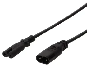 LogiLink C8-C7 černá / Prodlužovací kabel / 2 m / 0,75 mm2 / max. 2,5 A (CP129)