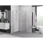 MEXEN/S - Exo sprchový kout dveře křídlové 95 x 95, transparent, chrom 8181-095-095-01-00