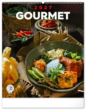 Nástěnný kalendář 2027 Notique Gourmet, 48 × 56 cm