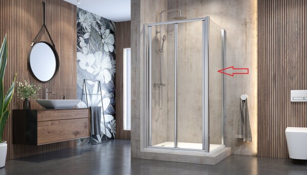 Aquatek MASTER F6 100 Pevná boční stěna ke sprchovým dveřím MASTER B6