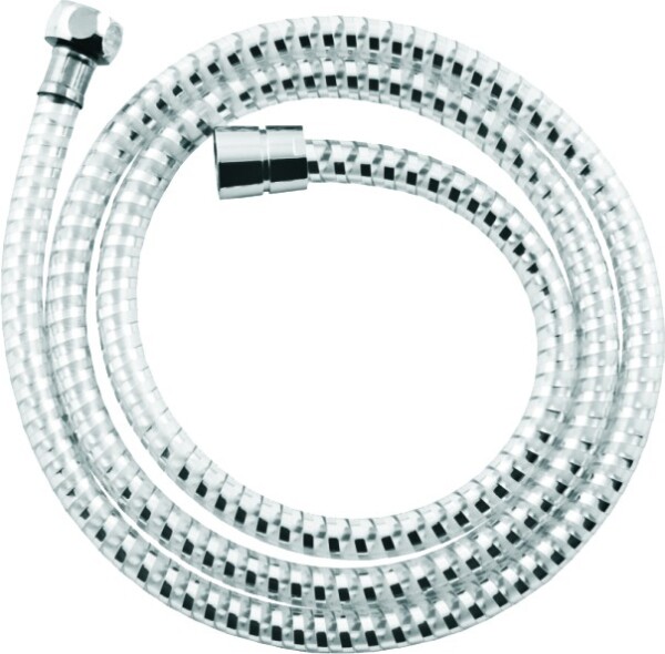INVENA - Sprchová hadice Biflex, colour: chrom-transparent 150cm AW-30-J00-J