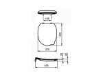 IDEAL STANDARD - Contour 21 WC dětské sedátko, žlutá S453679