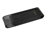 Kingston DataTraveler 70 256GB černá / Flash Disk / USB 3.2 Gen 1 Type C / OTG / poutko na klíče (DT70/256GB)