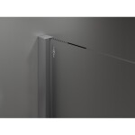 MEXEN/S - Velar sprchový kout, posuvné dveře 160 x 80 cm, dekor, grafit metal 871-160-080-31-95