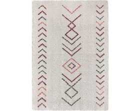 Koberec Boho Indian 80x150 cm, bílý