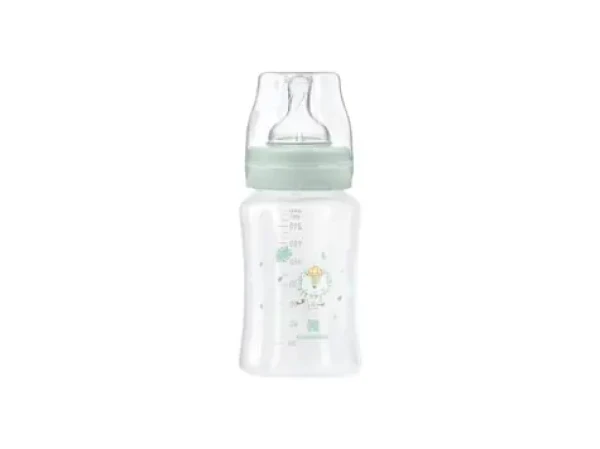 KikkaBoo Kojenecká láhev 240ml 3m+ Jungle King Mint (31302020130KB)
